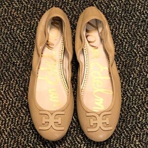 NWOT Sam Edelman Women’s Florence Nude Leather Flat Loafers (Size 8.5M)